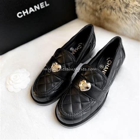 chanel heart loafers|chanel loafers price.